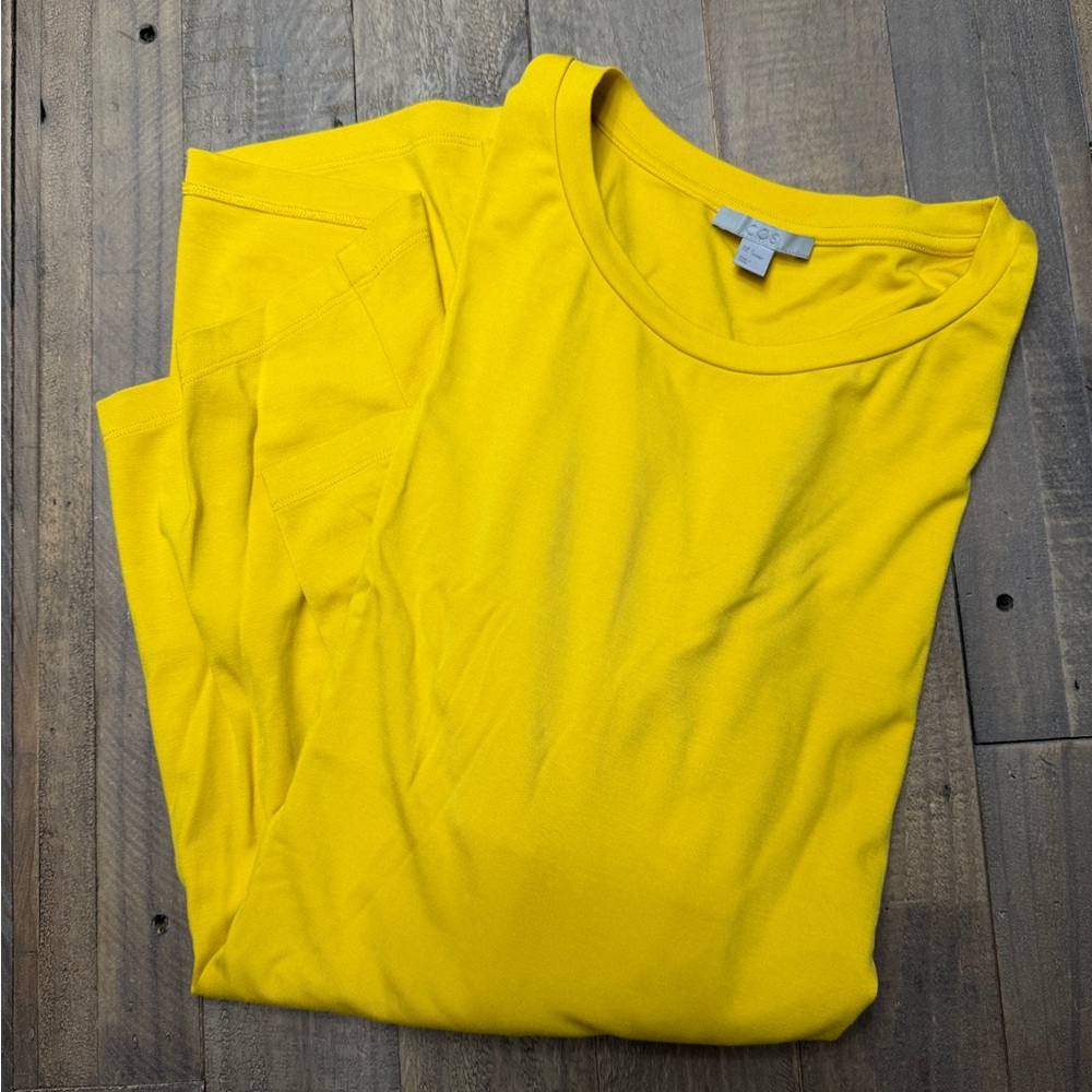 COS Yellow Long Sleeve Tee